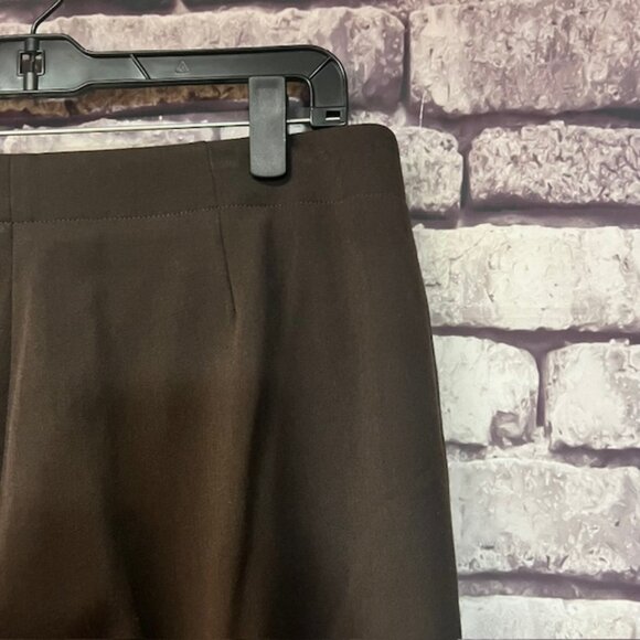 Talbots Brown Classic Slim Fit Dress Pants Size 14 - Picture 8 of 9